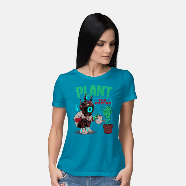 Plant The Future-Womens-Basic-Tee-Bruno Mota