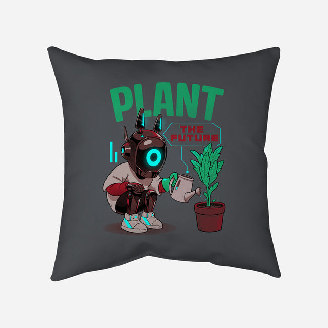 Plant The Future-None-Removable Cover w Insert-Throw Pillow-Bruno Mota