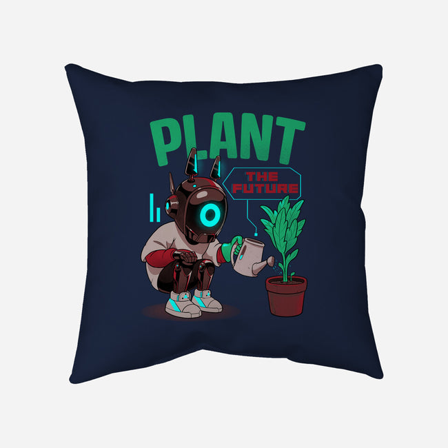 Plant The Future-None-Removable Cover w Insert-Throw Pillow-Bruno Mota