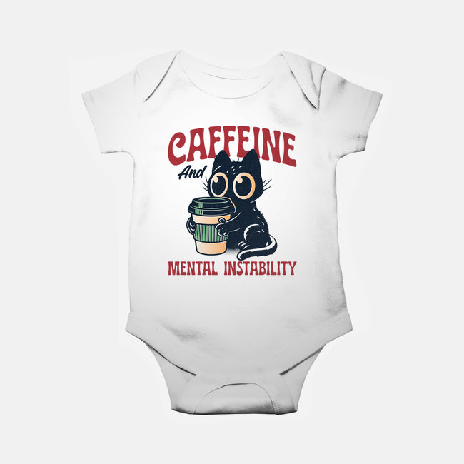 Caffeine And Mental Instability-Baby-Basic-Onesie-Popnotic