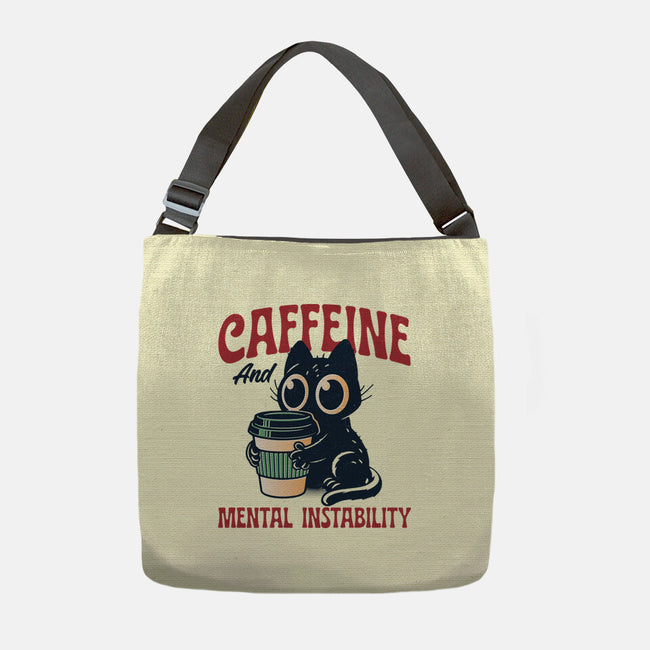 Caffeine And Mental Instability-None-Adjustable Tote-Bag-Popnotic