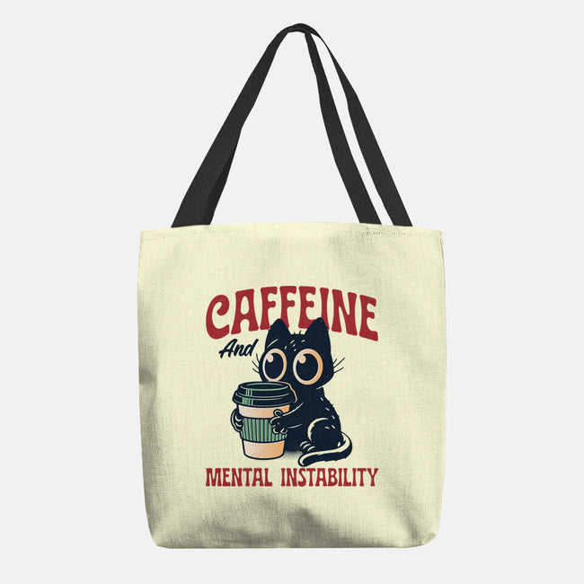 Caffeine And Mental Instability-None-Basic Tote-Bag-Popnotic
