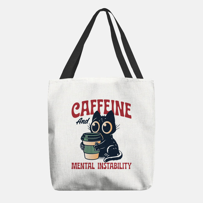 Caffeine And Mental Instability-None-Basic Tote-Bag-Popnotic
