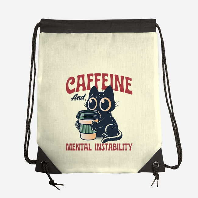 Caffeine And Mental Instability-None-Drawstring-Bag-Popnotic