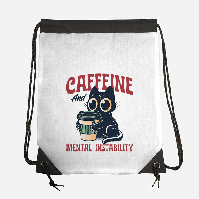 Caffeine And Mental Instability-None-Drawstring-Bag-Popnotic