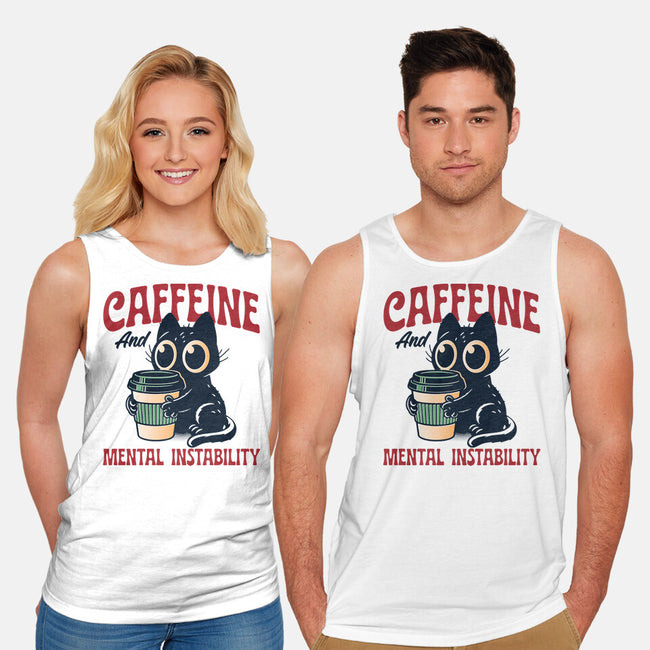 Caffeine And Mental Instability-Unisex-Basic-Tank-Popnotic