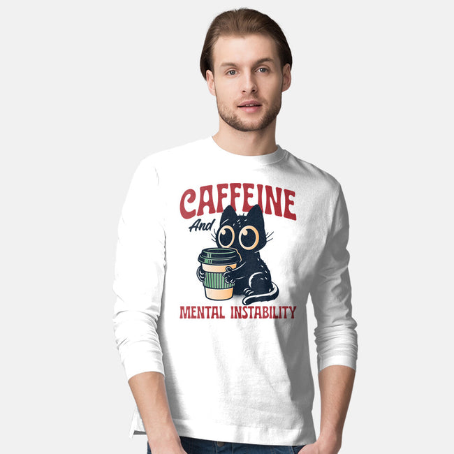 Caffeine And Mental Instability-Mens-Long Sleeved-Tee-Popnotic