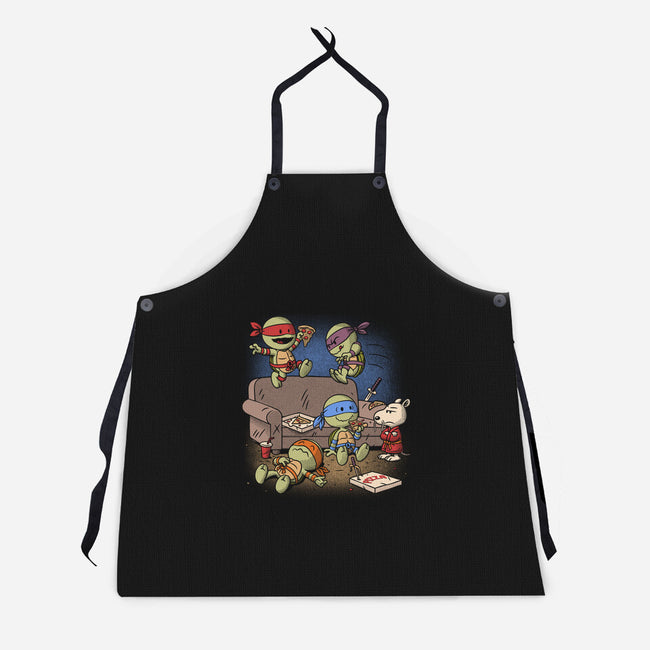 Cowabunga Couch Party-Unisex-Kitchen-Apron-Popnotic