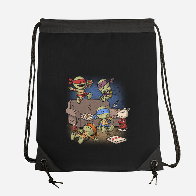 Cowabunga Couch Party-None-Drawstring-Bag-Popnotic