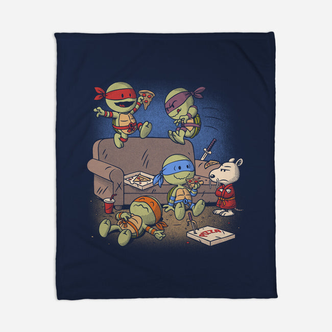 Cowabunga Couch Party-None-Fleece-Blanket-Popnotic