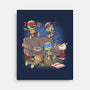 Cowabunga Couch Party-None-Stretched-Canvas-Popnotic