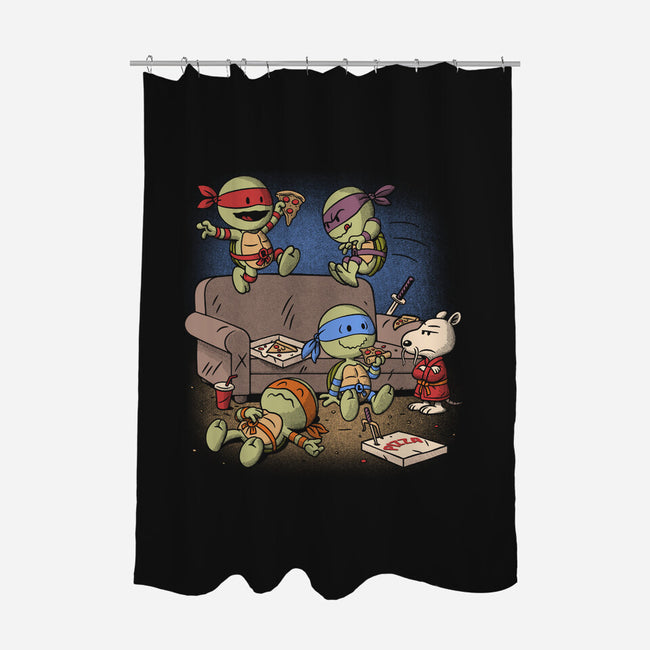 Cowabunga Couch Party-None-Polyester-Shower Curtain-Popnotic