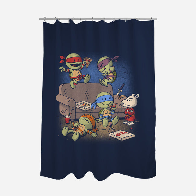 Cowabunga Couch Party-None-Polyester-Shower Curtain-Popnotic