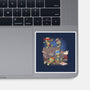 Cowabunga Couch Party-None-Glossy-Sticker-Popnotic