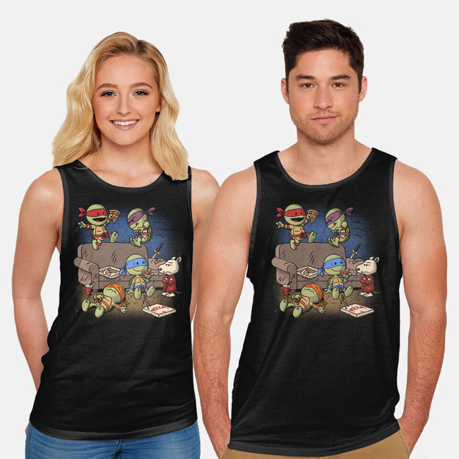 Cowabunga Couch Party-Unisex-Basic-Tank-Popnotic