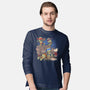 Cowabunga Couch Party-Mens-Long Sleeved-Tee-Popnotic
