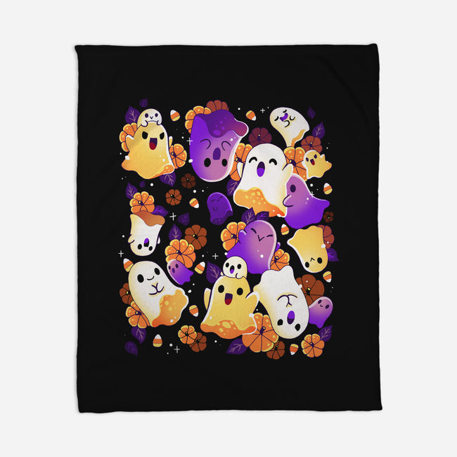 Ghost Autumn-None-Fleece-Blanket-Vallina84