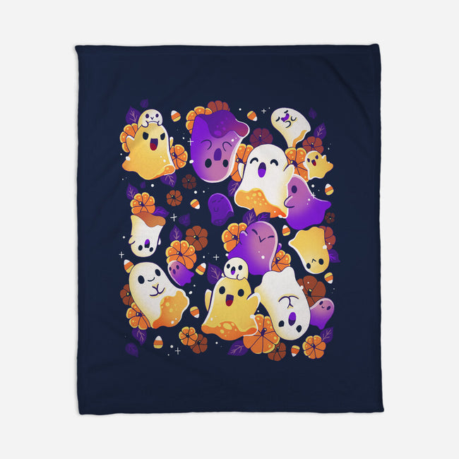 Ghost Autumn-None-Fleece-Blanket-Vallina84