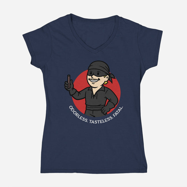 Tasteless And Fatal-Womens-V-Neck-Tee-Popnotic