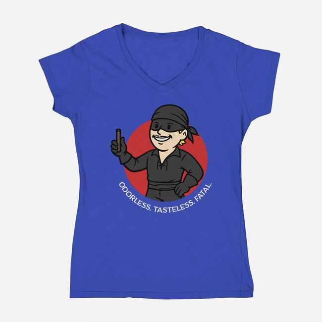 Tasteless And Fatal-Womens-V-Neck-Tee-Popnotic