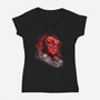 Hell Splash-Womens-V-Neck-Tee-nickzzarto