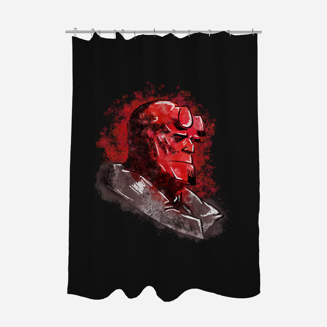 Hell Splash-None-Polyester-Shower Curtain-nickzzarto