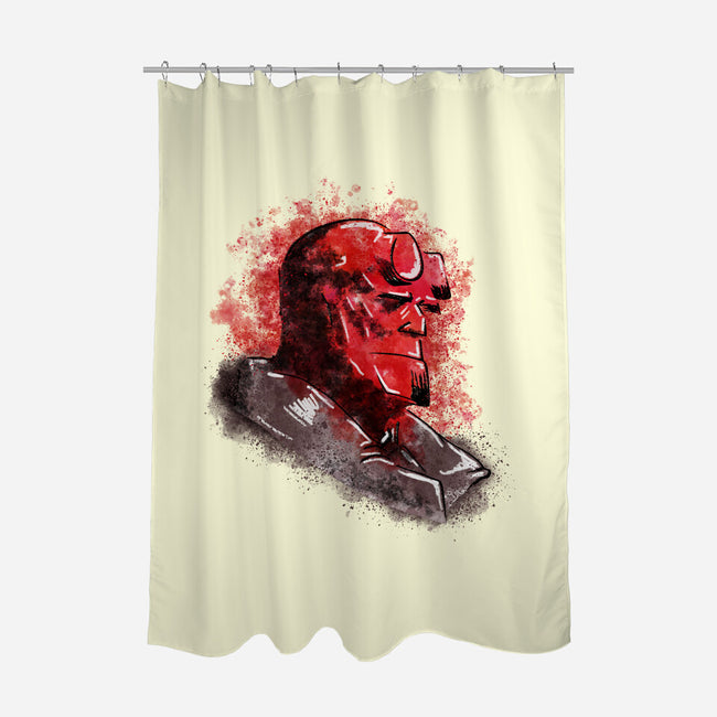 Hell Splash-None-Polyester-Shower Curtain-nickzzarto