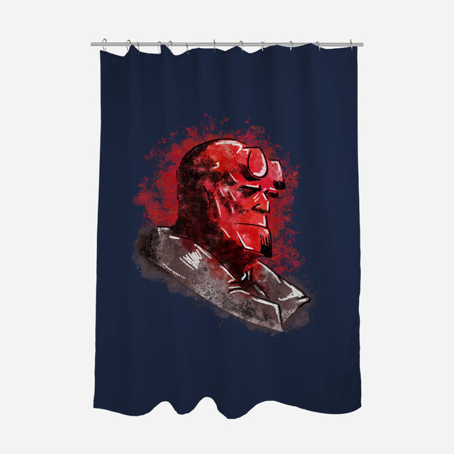 Hell Splash-None-Polyester-Shower Curtain-nickzzarto