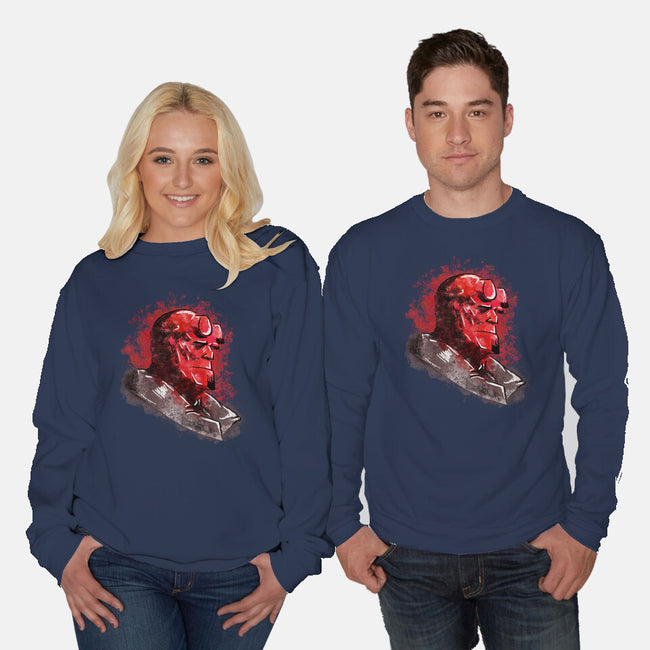 Hell Splash-Unisex-Crew Neck-Sweatshirt-nickzzarto