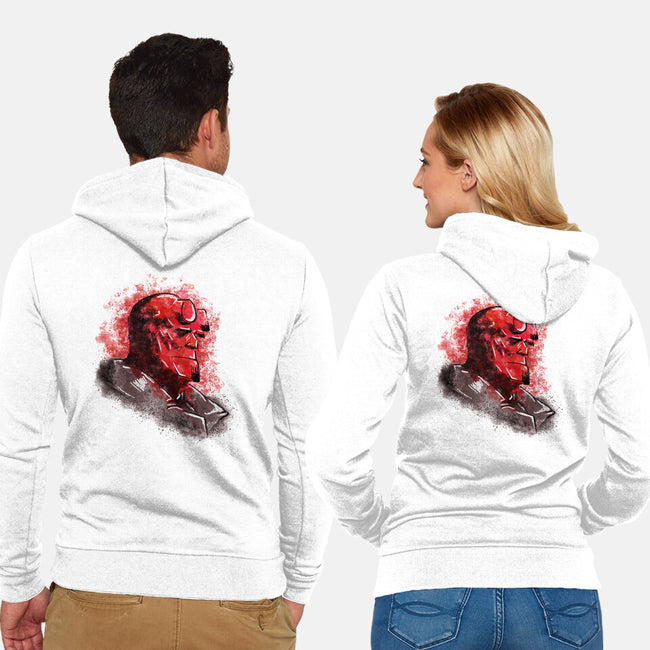Hell Splash-Unisex-Zip-Up-Sweatshirt-nickzzarto