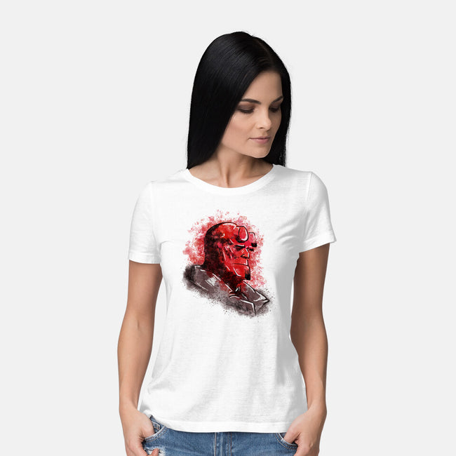 Hell Splash-Womens-Basic-Tee-nickzzarto