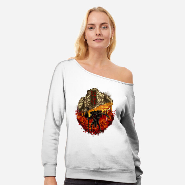 Legendary Gestral-Womens-Off Shoulder-Sweatshirt-hypertwenty