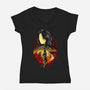 Scholar And Mage Expeditioner-Womens-V-Neck-Tee-hypertwenty
