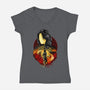 Scholar And Mage Expeditioner-Womens-V-Neck-Tee-hypertwenty