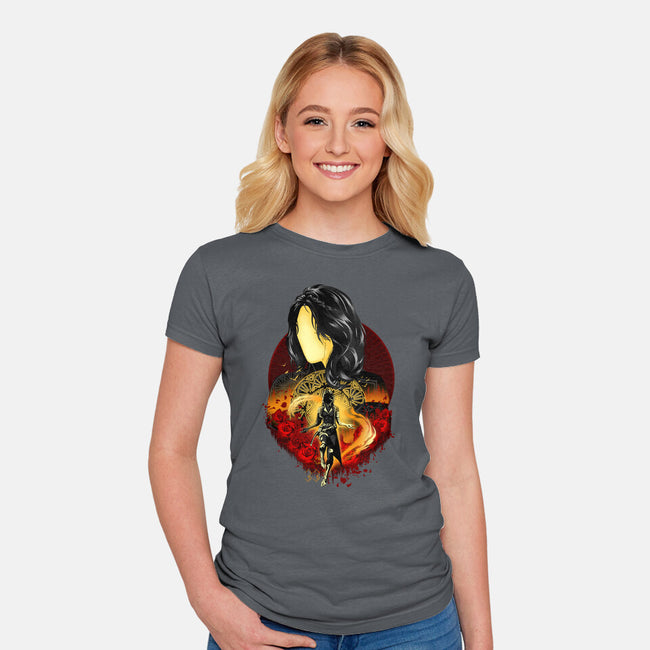 Scholar And Mage Expeditioner-Womens-Fitted-Tee-hypertwenty