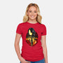 Scholar And Mage Expeditioner-Womens-Fitted-Tee-hypertwenty