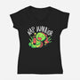 Nap Warrior-Womens-V-Neck-Tee-FunkVampire