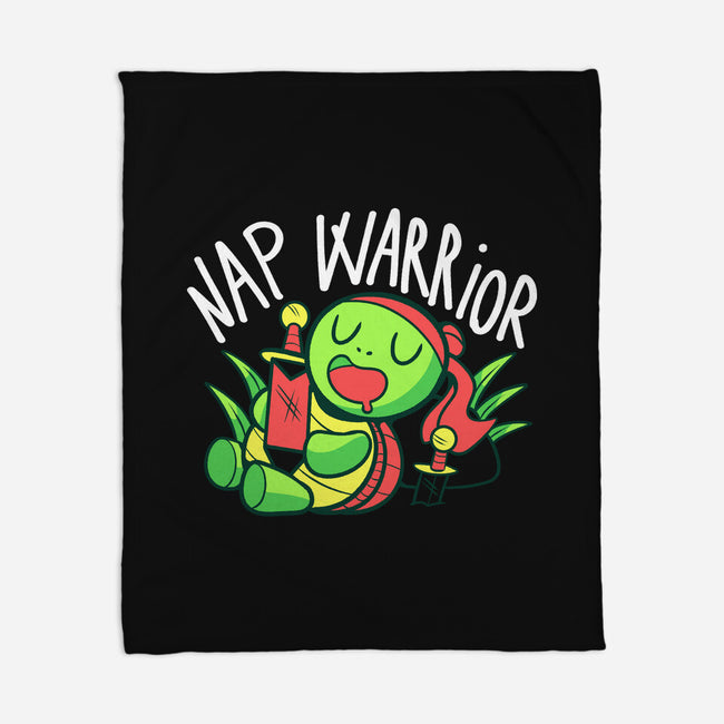 Nap Warrior-None-Fleece-Blanket-FunkVampire