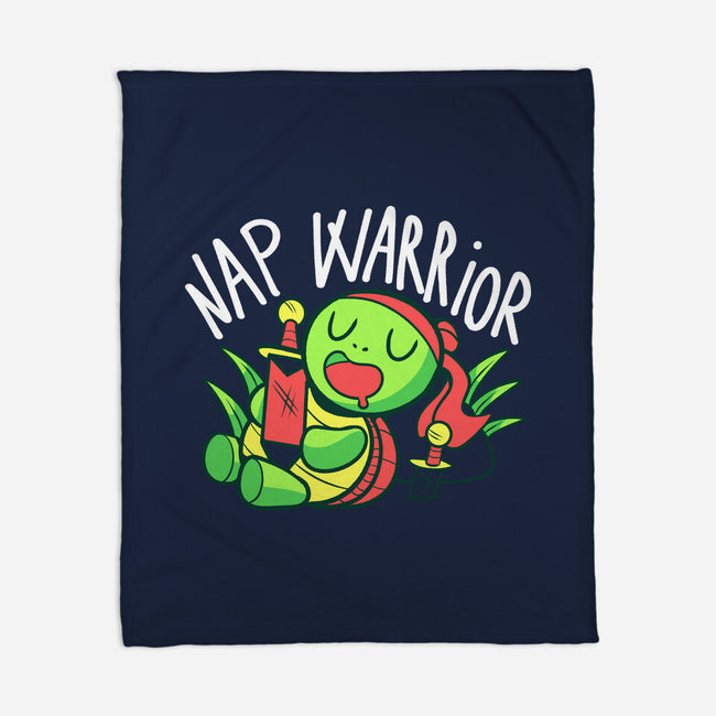 Nap Warrior-None-Fleece-Blanket-FunkVampire
