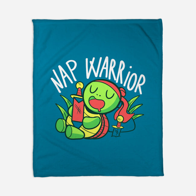 Nap Warrior-None-Fleece-Blanket-FunkVampire
