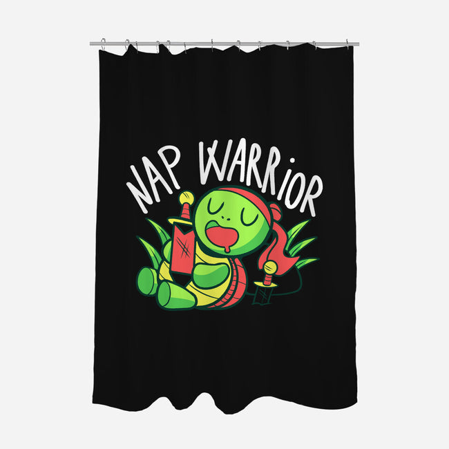 Nap Warrior-None-Polyester-Shower Curtain-FunkVampire