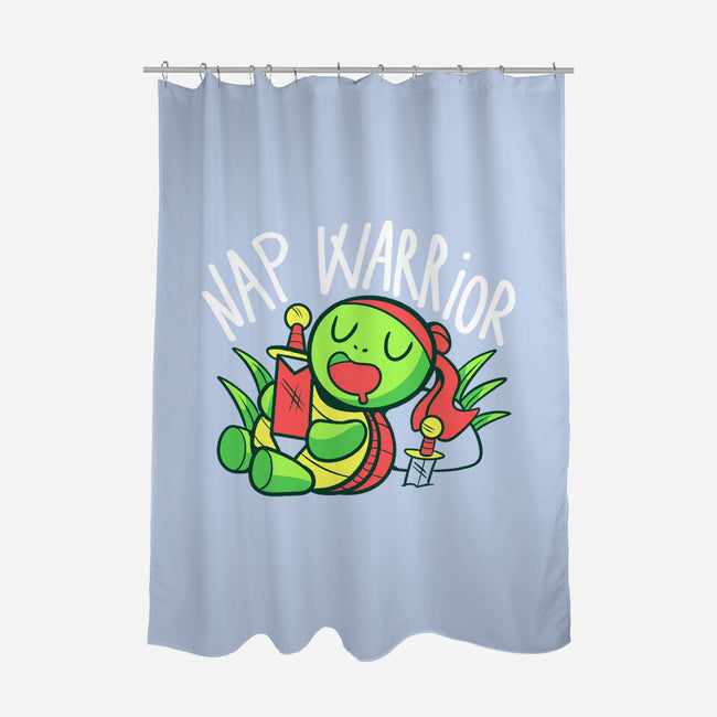 Nap Warrior-None-Polyester-Shower Curtain-FunkVampire