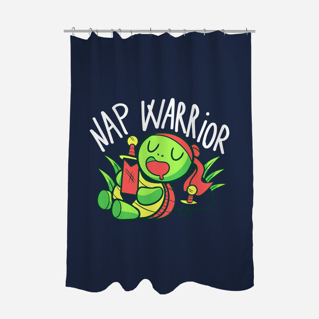 Nap Warrior-None-Polyester-Shower Curtain-FunkVampire