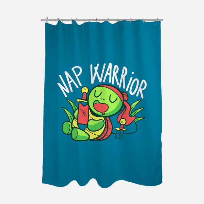 Nap Warrior-None-Polyester-Shower Curtain-FunkVampire
