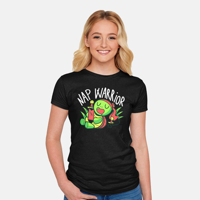 Nap Warrior-Womens-Fitted-Tee-FunkVampire