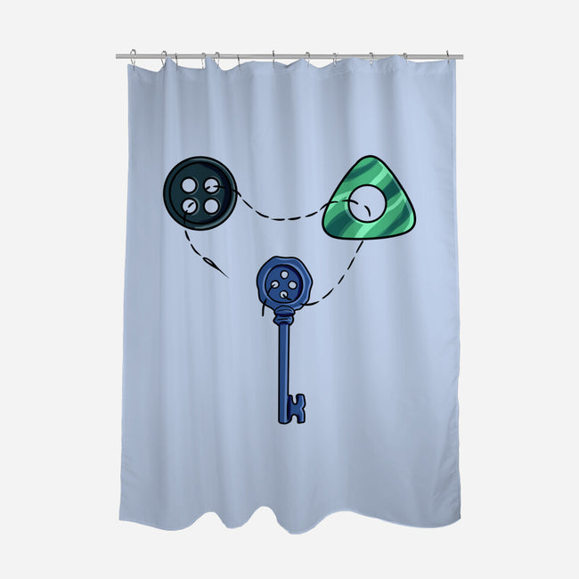 Button Puzzle-None-Polyester-Shower Curtain-nickzzarto