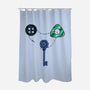Button Puzzle-None-Polyester-Shower Curtain-nickzzarto