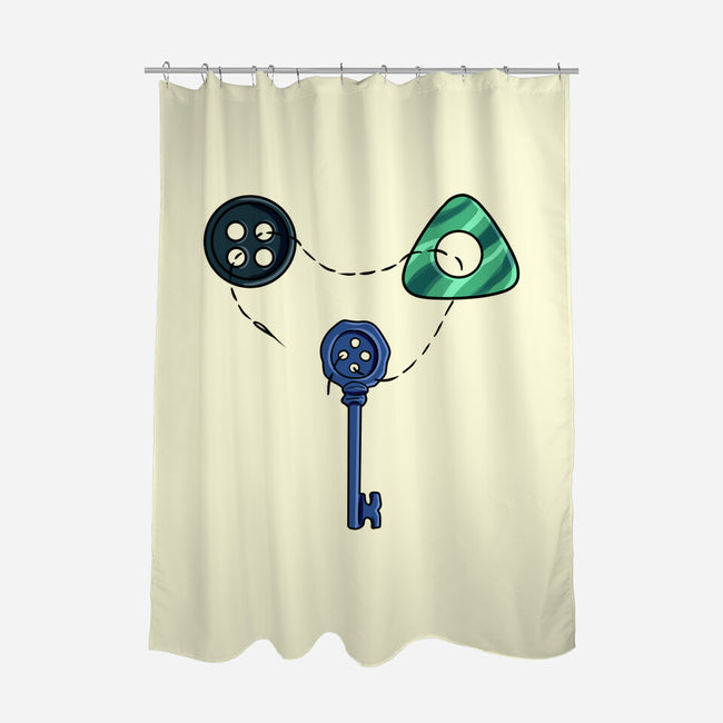 Button Puzzle-None-Polyester-Shower Curtain-nickzzarto