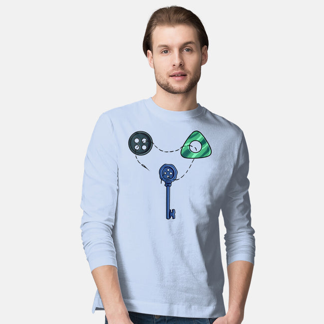 Button Puzzle-Mens-Long Sleeved-Tee-nickzzarto