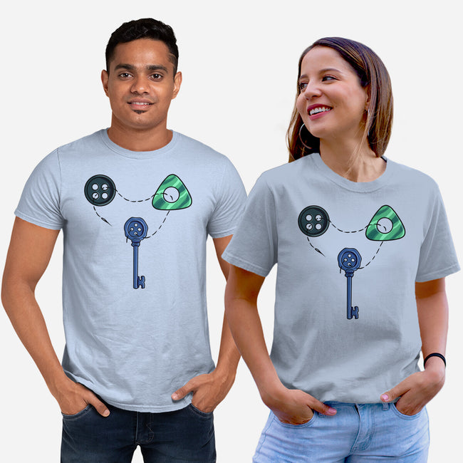 Button Puzzle-Unisex-Basic-Tee-nickzzarto